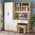 Computer Desk with bookshelf and wardrobe Combination